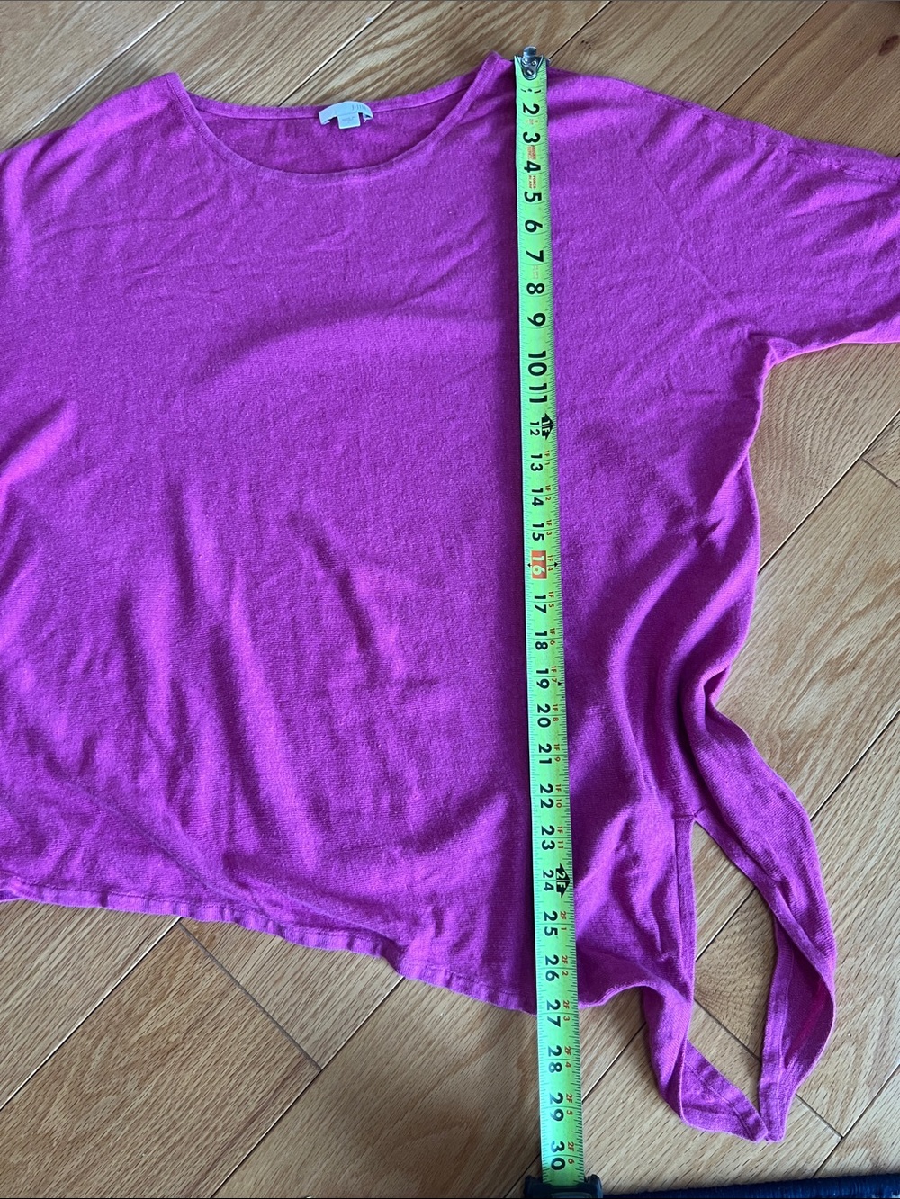 J. Jill linen Magenta Tie-Hem Tunic - Picture 6 of 6